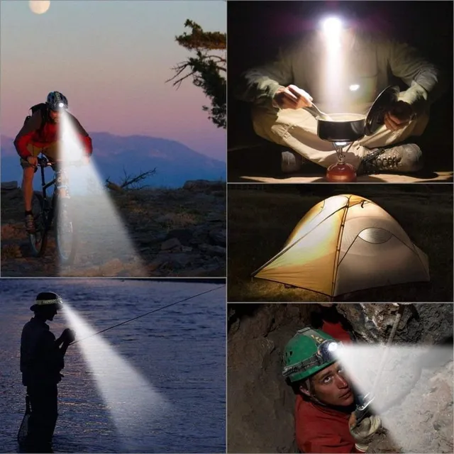 Universal waterproof hiking headlamp