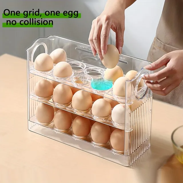 Automatic egg dispenser 3 floors - 30 pcs, storing eggs in cold and freshness