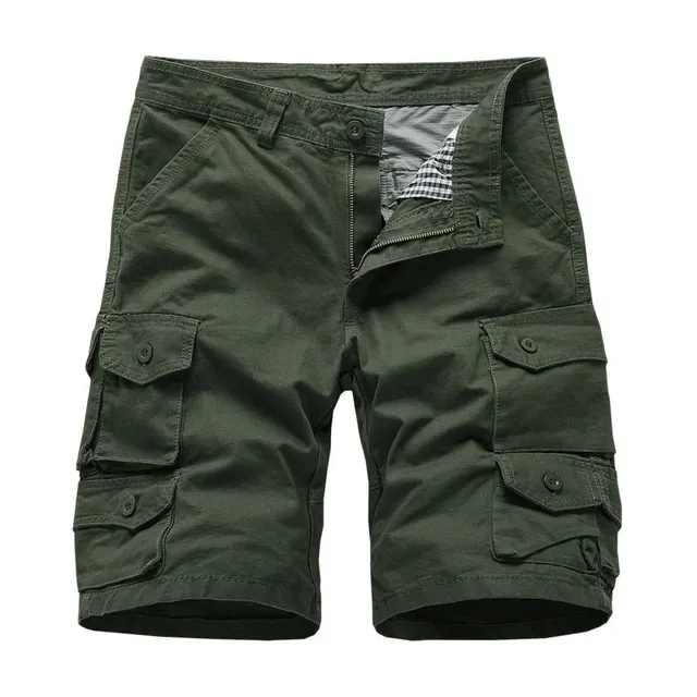 Men's sports cargo shorts - Comfortable cotton shorts for leisure and fitness