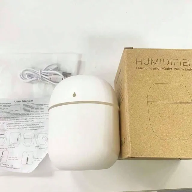 Umidificator cu efect de cascadă și atmosferă LED