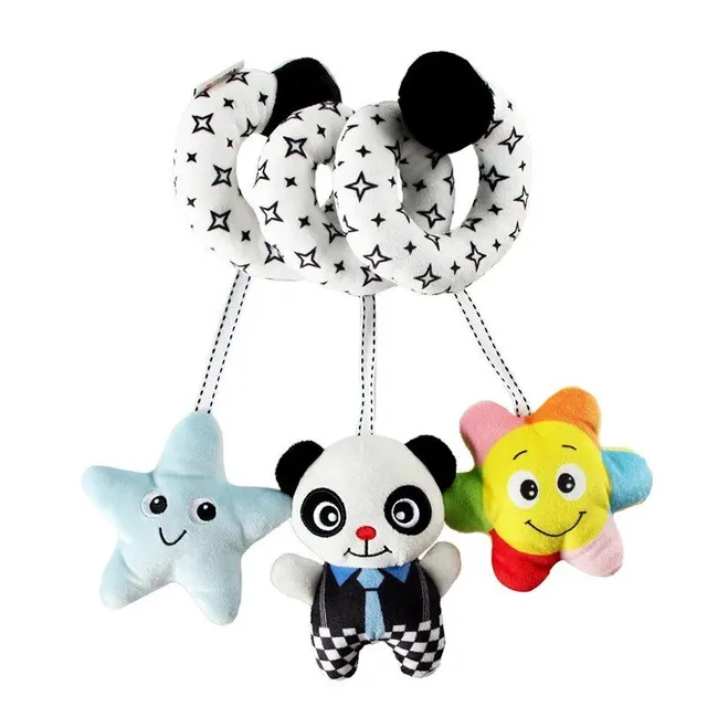 Baby rattle toy for visual training of children for cot and stroller