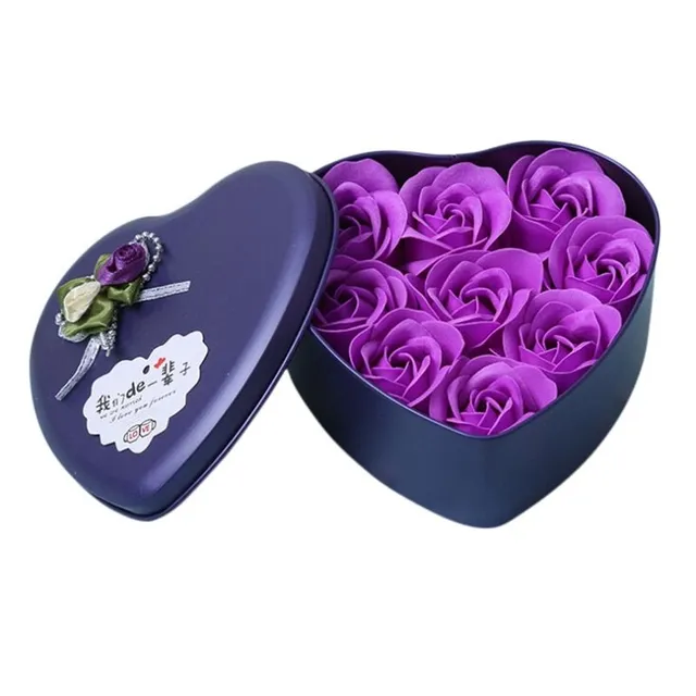 Gift pack of soaps in the shape of flowers