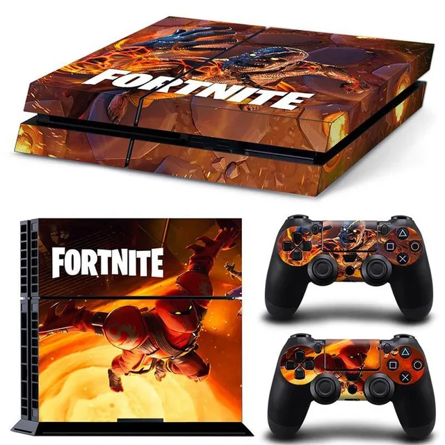 Protective self-adhesive cover for Fortnite-printed game controllers TN-PS4-8763