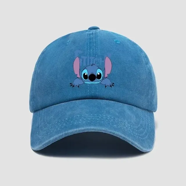 Căciulă trendy unisex pentru copii cu motivul personajului preferat Stitch