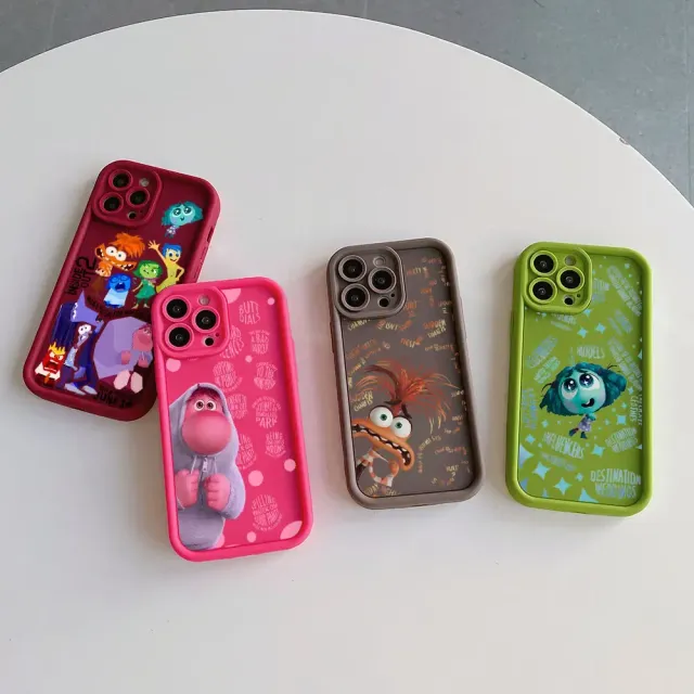 Coque en silicone colorée pour téléphones Samsung avec des motifs des personnages préférés du film Vice-Versa 2 - Inside Out 2