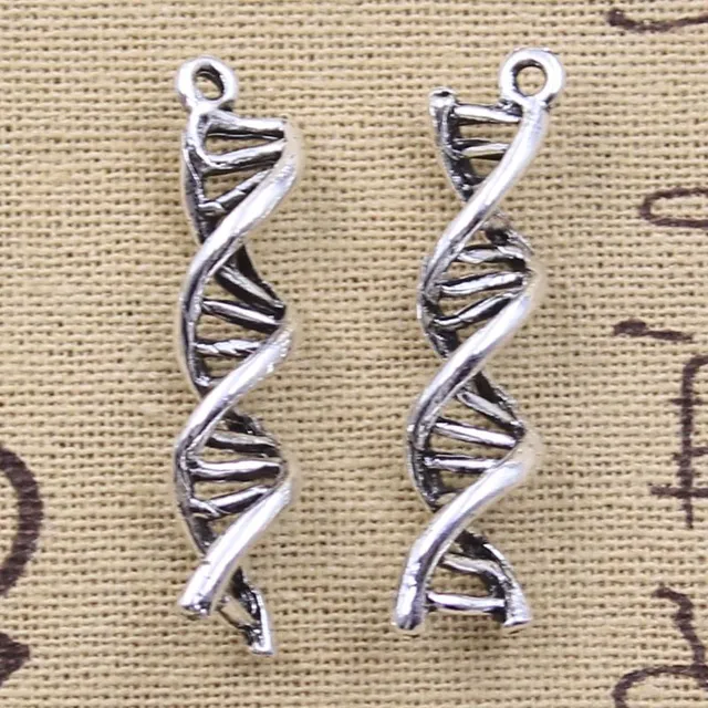 10 kusov 'DNA Deoxyribonukleovej kyseliny' príveskov pre vašu vlastnú výrobu šperkov