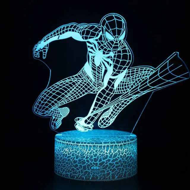 Lampa pokojowa z iluzją 3D Spider-Man