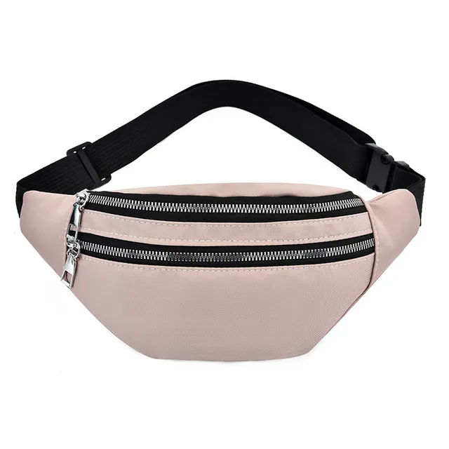 Women's fashion kidney bag with a simple look and double fastening