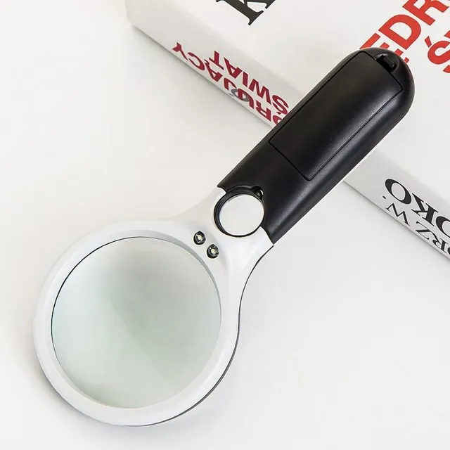 Magnifying reading magnifier with LED light