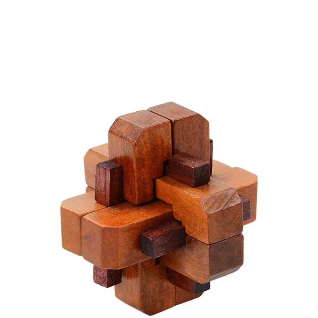 Wooden puzzles of different variants