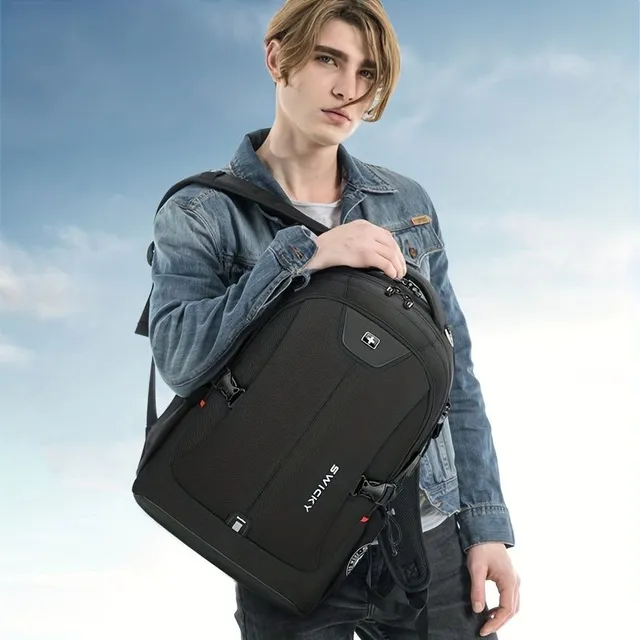1ks lehký módní ležérní batoh na notebook proti krádeži muži a ženy, školní taška na vysokou školu, pracovní batoh cestovní batoh