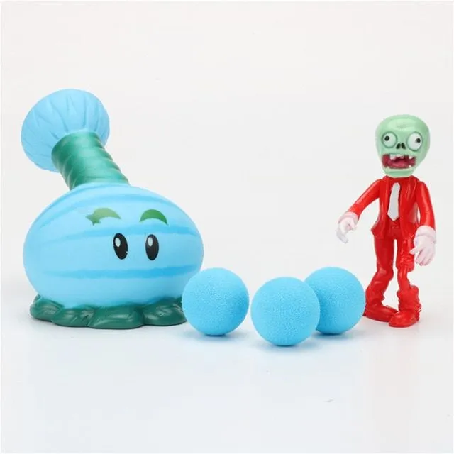 Shooting toy in the form of Plants vs Zombies characters