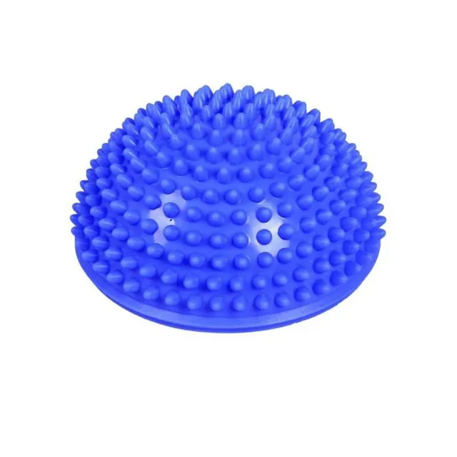 Rubber balancing mat in the form of a hemisphere