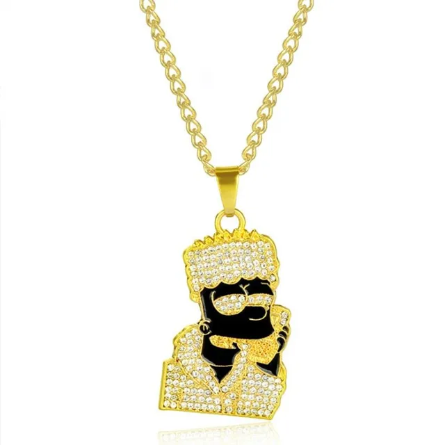 Collier moderne stylé pour homme Simpson