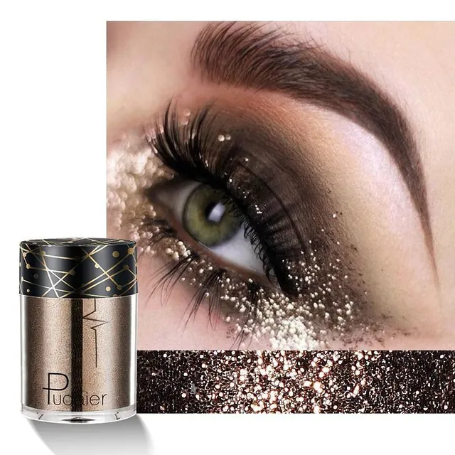 Luxury glitter in several color variants with universal use on eyes, lips and body