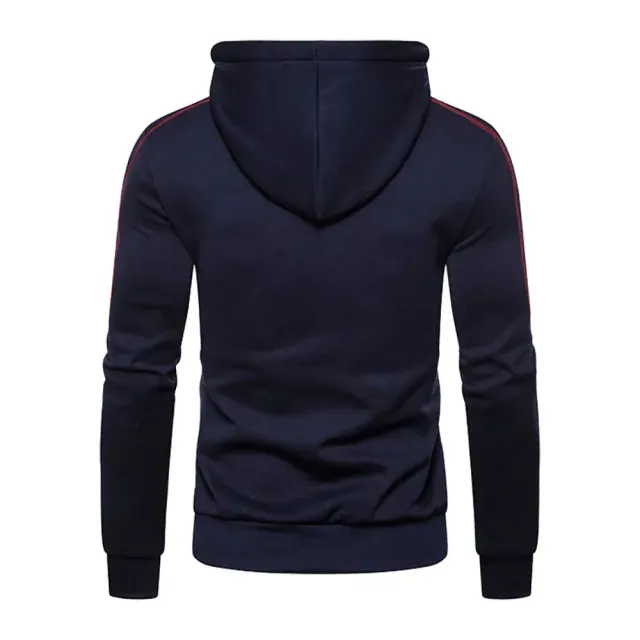 Sudadera de moda para hombre con capucha, con cremallera y en varios colores