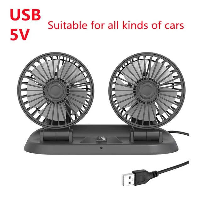 Wind-assisted fans for car air conditioners