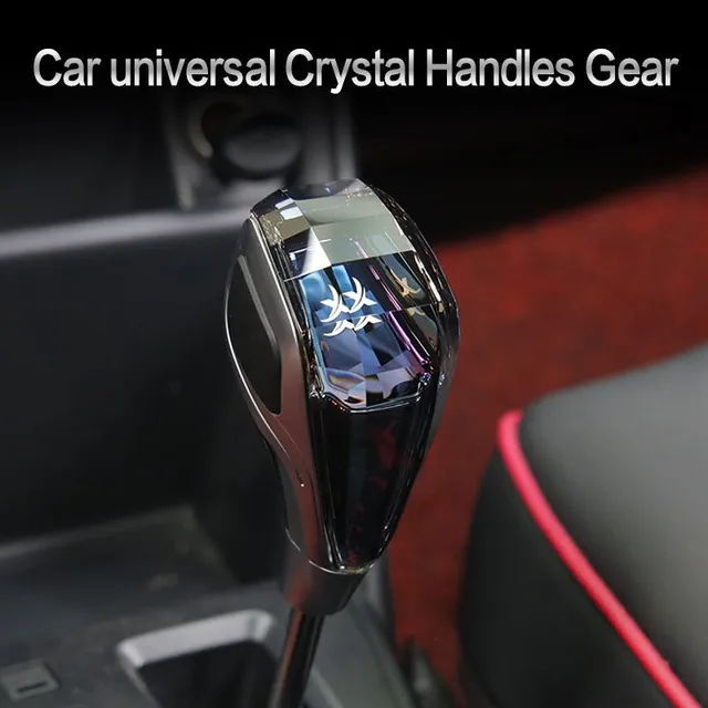 Crystal gear lever handles