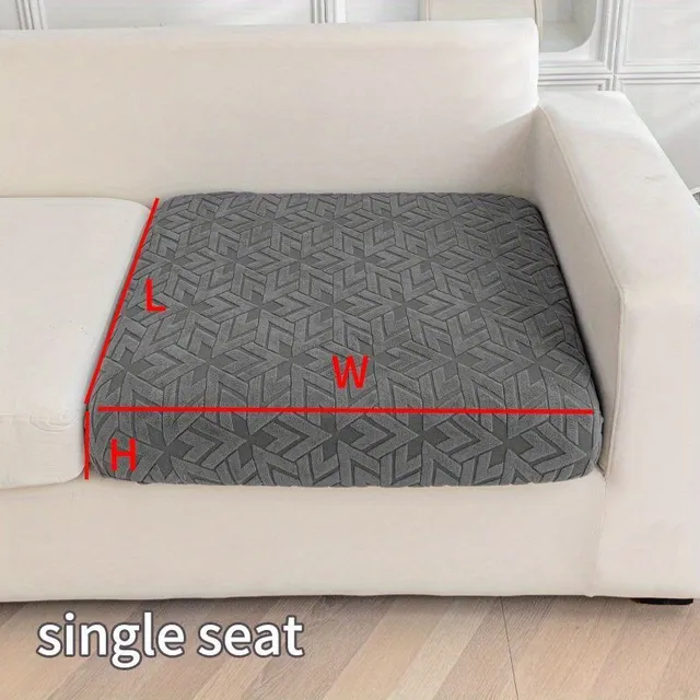 Jacquard elastic seat cover