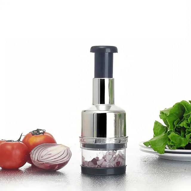 Multifunctional kitchen robot: Vegetable cutter, meat cleaver and garlic