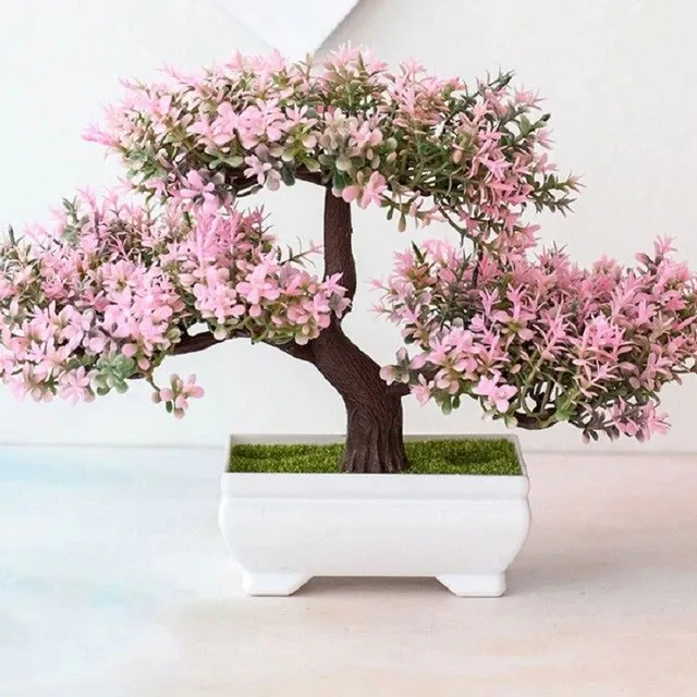 Umelé bonsai v hrnci