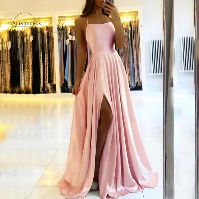 Luxury ball gown with slit Jennica