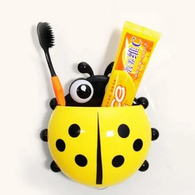 Brush holder in the shape of a ladybug J2507