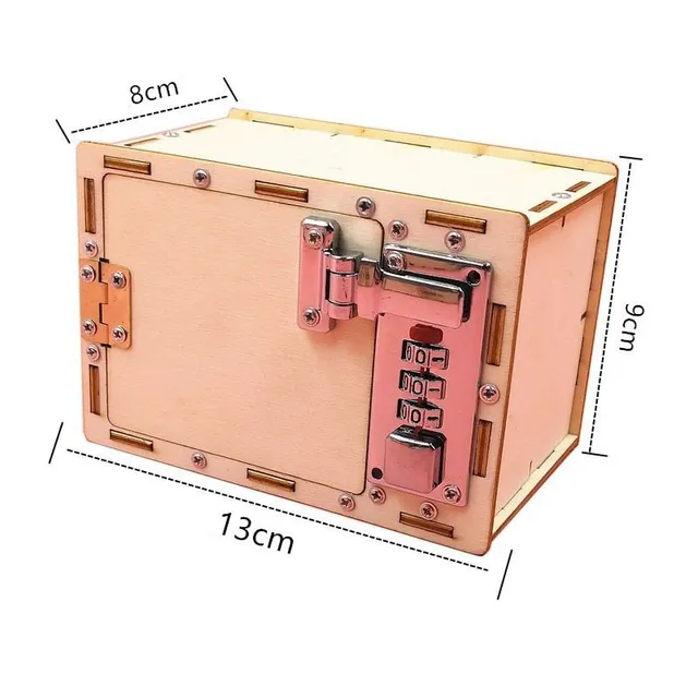 Coffre en bois DIY avec code à trois chiffres - à fabriquer soi-même