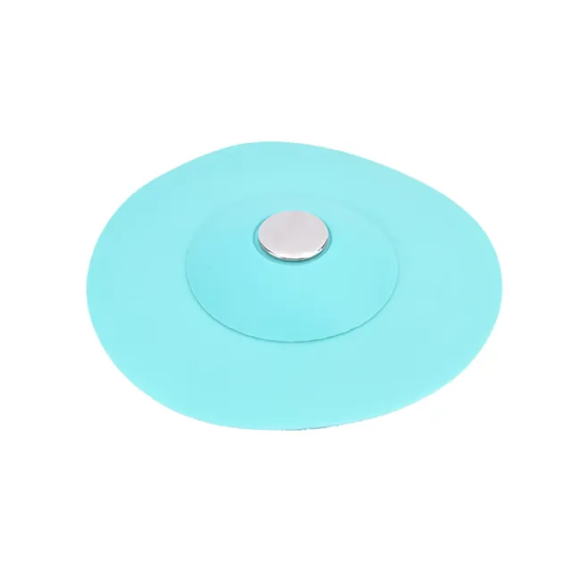 Silicone sink stopper with sieve