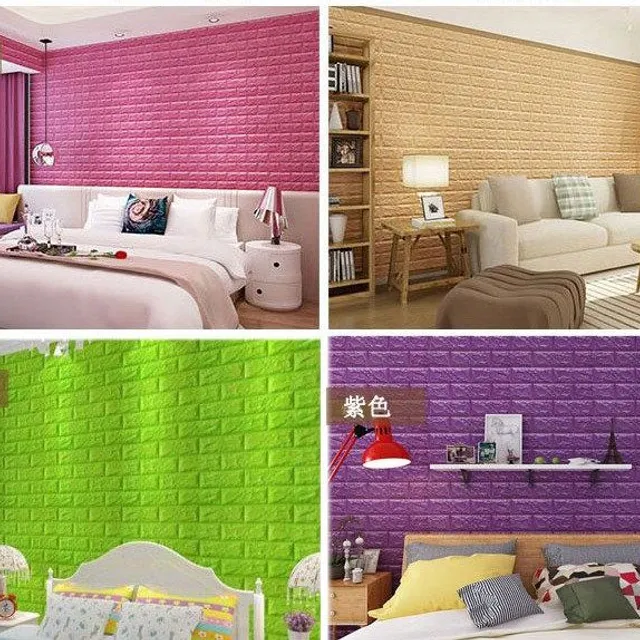 3D wallpaper on the wall / bricks