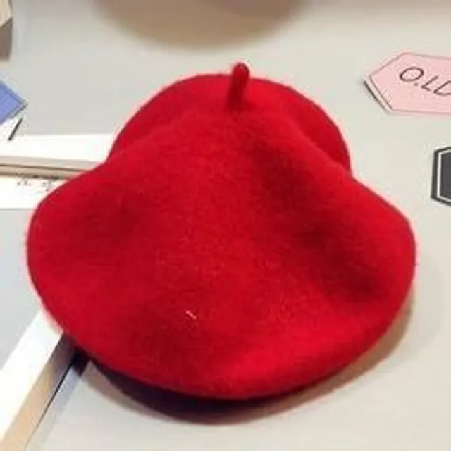 Baby beret red 48cm-to-52cm