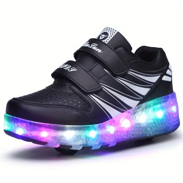 Gyerek LED Roller Sneakers 2in1