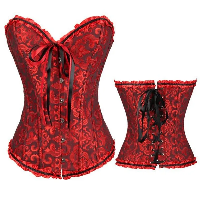 Ladies trendy corset with ruffle pattern Alvarez