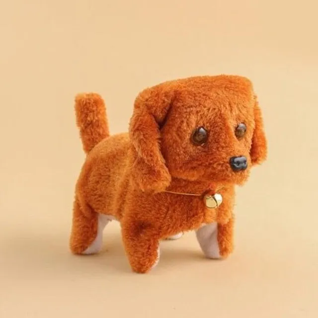 Chien en peluche marcheur