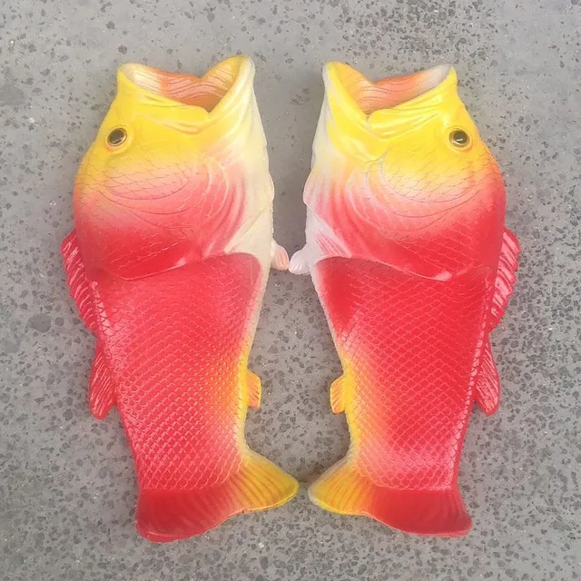 Unisex pantofle ve tvaru ryby - různé barvy