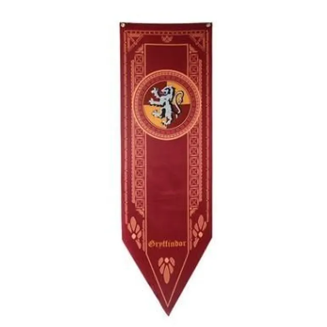 Decorative wall flag with the popular motif of the Harry Potter series