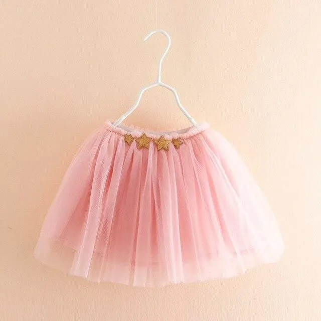 Girl's tulle skirt with stars