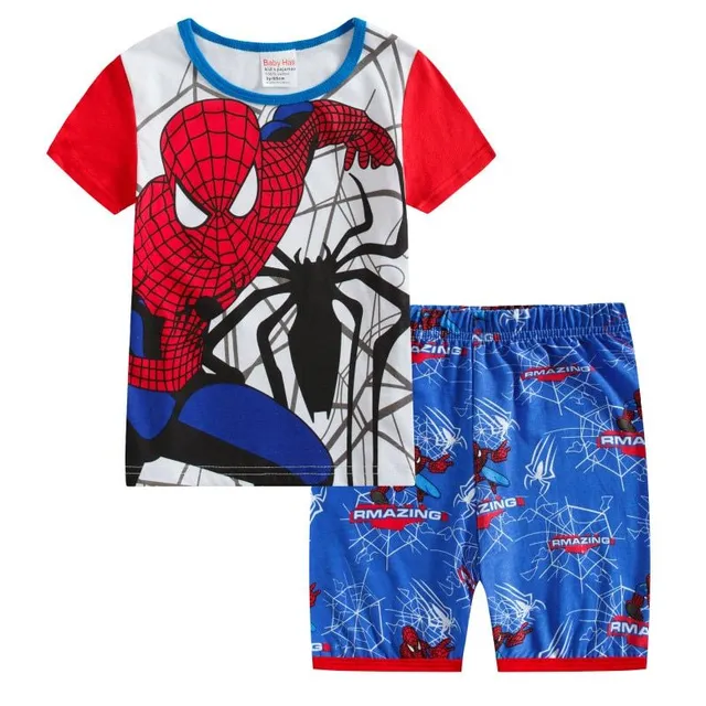 Chłopcy piżamy letni Spiderman