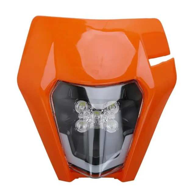 Front mask with light for motorcycle