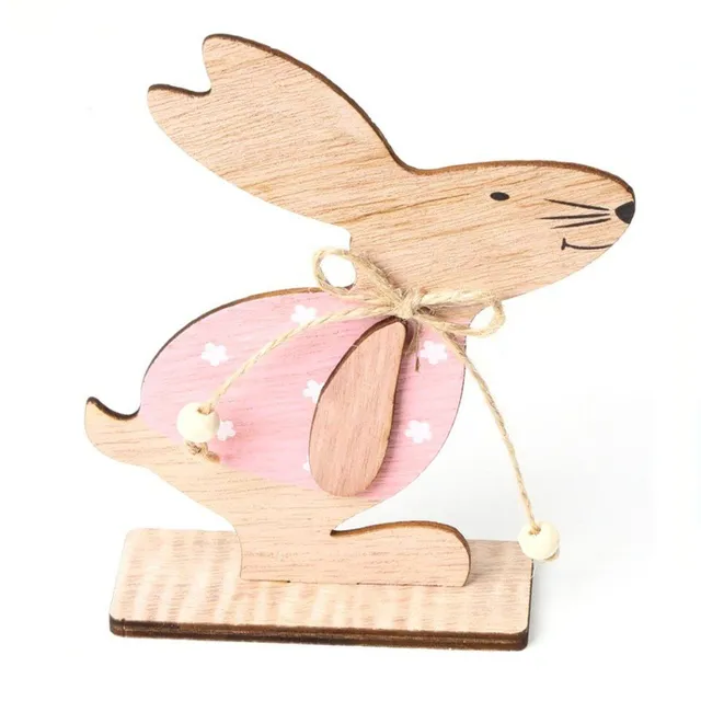 Easter Bunny's Wood Ornament