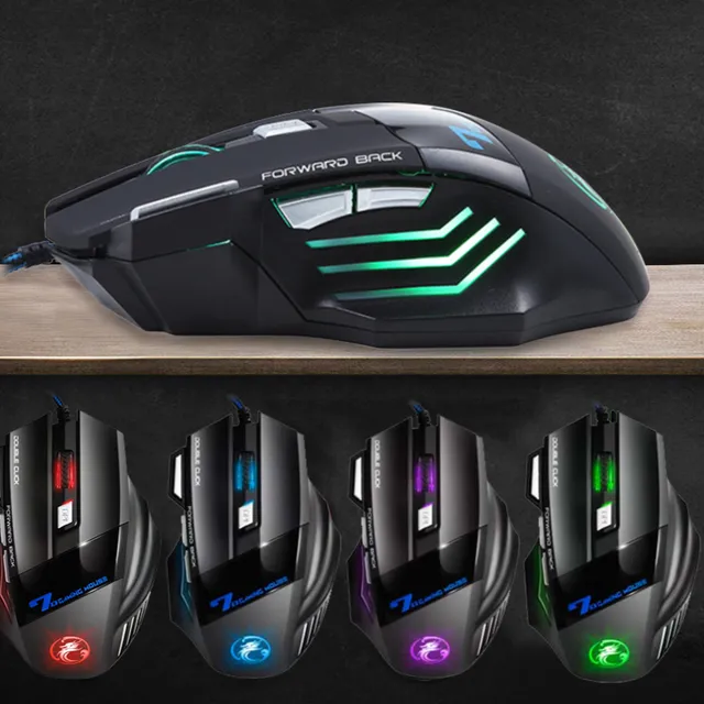 Souris de jeu professionnelle avec fil