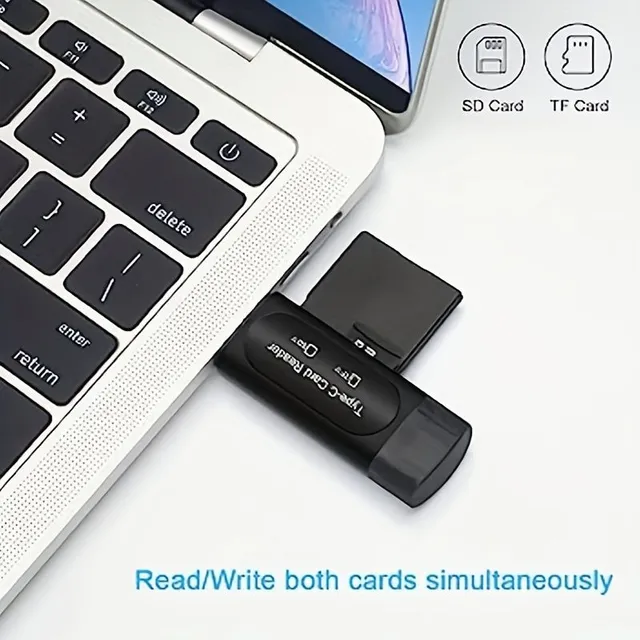 Universal memory card reader 4 in 1 USB-C/USB-A