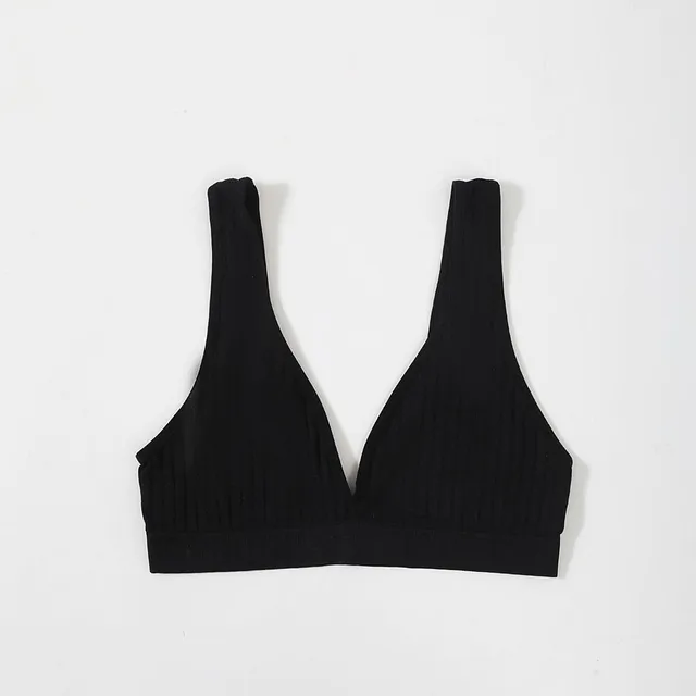 Kobiecy bezszwowy push-up Bra z głęboką szyją