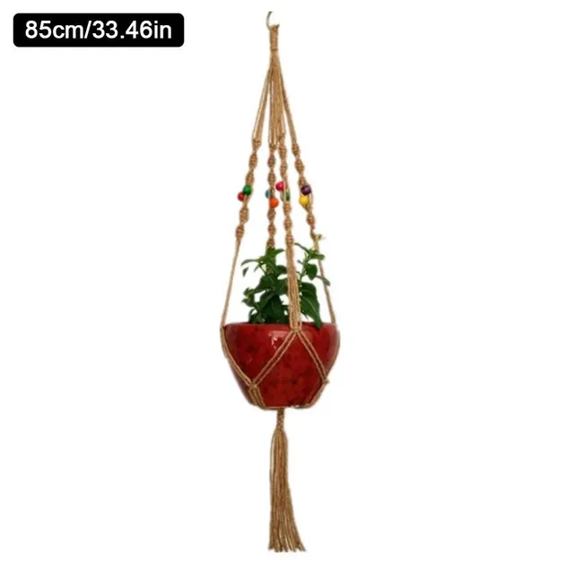 Hanging jute holder Retro E