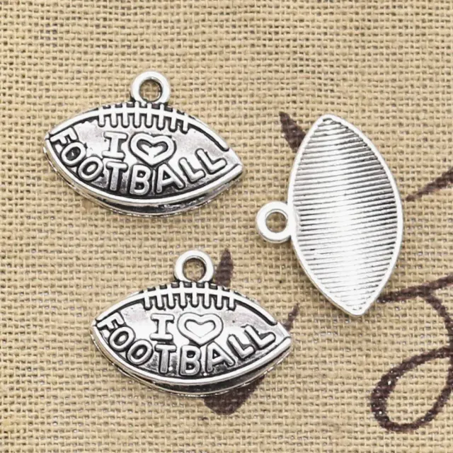 20 pcs of modern pendants not only for lovers of American football - suitable for making your own jewelry