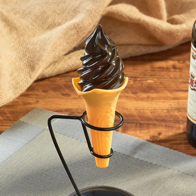 Simulated shining DIY ice cream cone made of plastic