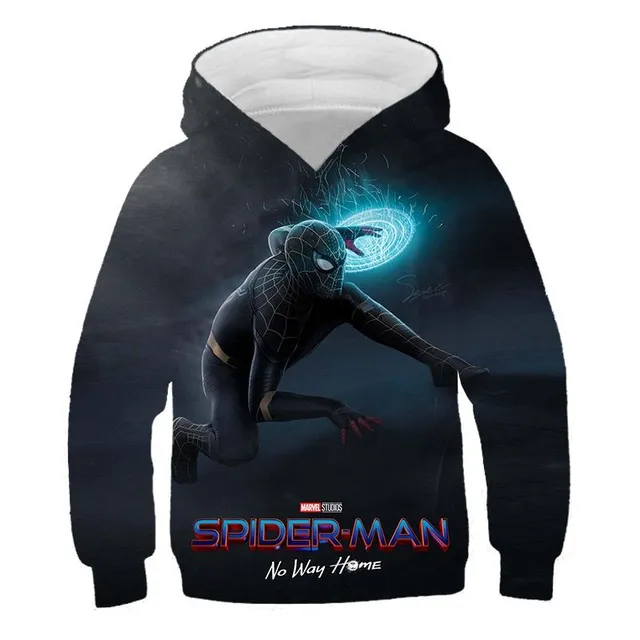 Stylish children's sweatshirt with 3D print Spiderman