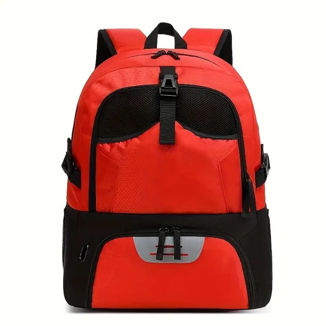 Universal sports backpack for youth and adults - Basketball, football, fitness, hiking, travel - with separate shoe space