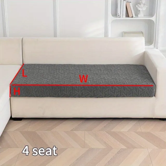 Jacquard elastic seat cover