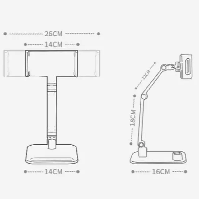 Suport portabil de birou pentru monitor - suport universal pentru birou